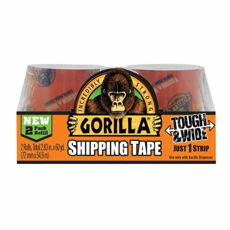 GORILLA GLUE 35 Yard Clear Packaging Tape 2-Pack Refills TH311595